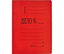 Папка со скоросшивателем А4 360 г. красный Attache, мелованный картон