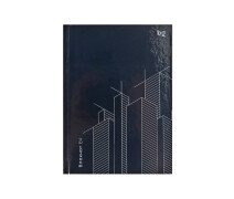 Блокнот А6 64л клетка "Графика. Небоскребы", твердая обложка