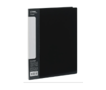 Папка с пружинным скоросшивателем СТАММ "Стандарт" А4, 17мм, 700мкм, пластик, черная