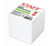 Блок для записи 9*9*9 см STAFF белый 65гр