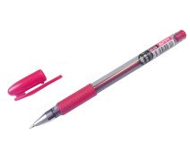 Ручка гелевая 0,5 мм, GP-024, цвет красный, грип