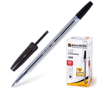 Ручка шариковая BRAUBERG "Line" 1 мм цвет черный