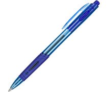 Ручка шариковая 0,33 мм автоматическая Attache Vegas, СИНЯЯ, корпус прозрачный, с манжетой, линия