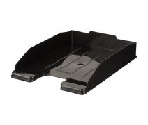 Лоток горизонтальный для бумаг СТАММ "Эксперт", 1 секция, черный