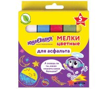 Мел цветной 5цв. 5шт. Юнландия