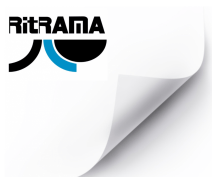 Самоклейка RITRAMA 430*610 мм полуглянец, пост.клей, насечка, 200 л/пачка