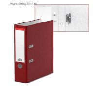 Папка-регистратор 80 мм Erich Krause ,  с арочным механизмом, бордовая