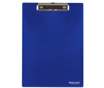 Планшет А4 пластик Brauberg "Contract", синий, плотный
