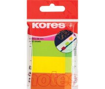 Закладки бумажные 20*50 мм. 50л. 4цв. неон 20х50мм Strips Kores 45104