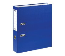 Папка-регистратор 75 мм OfficeSpace, бумвинил, с карманом на корешке, синяя