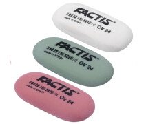 Ластик 49*24*9 мм FACTIS OV 24 (Испания) цвет ассорти овальный мягкий