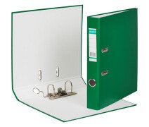 Папка-регистратор 50мм ECONOMY, б/мет.уг, зел,ПБП1,карм.кор