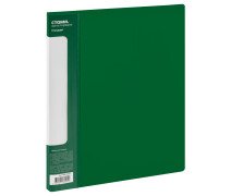 Папка на 2-х кольцах 40мм СТАММ  А4, 700мкм, "Стандарт" зеленая