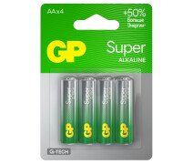 Батарейка AA GP Super G-Tech (LR6) 15A алкалиновая,4 шт, блистер