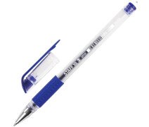 Ручка гелевая 0,35 мм, STAFF "EVERYDAY", цвет синий