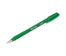 Ручка шариковая 0,7 мм Berlingo "Aviator" зеленая,грип