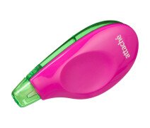 Корректор ленточный 5 мм*6 м Attache Neon, розово-зелен, блистер