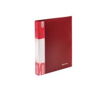 Папка на 2-х кольцах 40 мм BRAUBERG "Стандарт", цвет красный