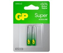 Батарейка AAA GP Super G-Tech (LR03) 24A алкалиновая,2 шт