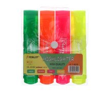 Набор текстовыделителей 4 цвета, 5 мм