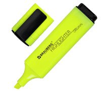 Маркер текстовый BRAUBERG "ORIGINAL NEON", ЖЕЛТЫЙ, 1-5 мм