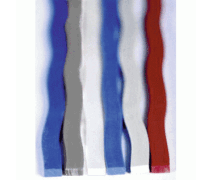 Марзан пластиковый, 10мм х  4,5мм х  810мм, красный, волна