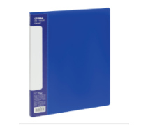 Папка с пружинным скоросшивателем СТАММ "Стандарт" А4, 17мм, 700мкм, пластик, синяя