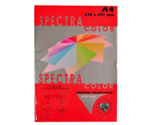 Бумага цветная А4, 80г, 250, Red, красный, Sinar Spectra, пачка 500л