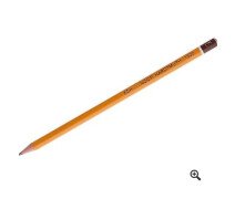 Карандаш чернографитный Koh-I-Noor 1500, 6В, шестигранный, деревянный, жёлтый корпус