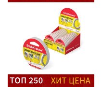 Клейкая лента двусторонняя, 12 мм х 10 метра, ErichKrause, полупрозрачная