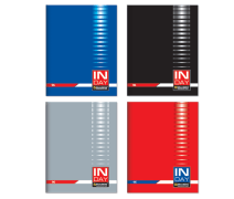 Тетрадь А4 96 л, Brauberg Inday, клетка, скоба