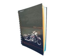 Тетрадь А5 96л, SILWERHOF клетка, гребень тверд.обложка лак