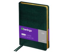 Ежедневник датированный 2025г. А5, 184л., кожзам, Berlingo "xGold", зол. срез, зеленый