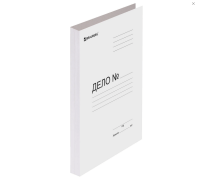 Папка со скоросшивателем А4 280 г. "Дело" мелованный, Brauberg до 200 л.
