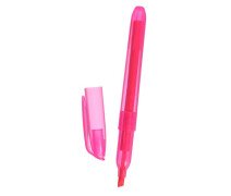 Маркер текстовый скошенный 5 мм, розовый