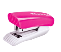 Степлер №10 Berlingo "Blitz" до 10л., пластиковый корпус, розовый