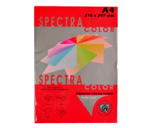 Бумага цветная А3, 80г, 250, Red, красный, Sinar Spectra, пачка 500л