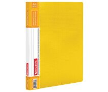 Папка скоросшиватель А4 0,7мм  BRAUBERG "Contract", желтая, до 100 л