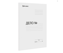 Папка со скоросшивателем А4 300 г. "Дело" немелованный, Brauberg