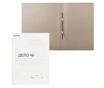 Папка со скоросшивателем А4 440 г. "Дело" мелованный, Brauberg