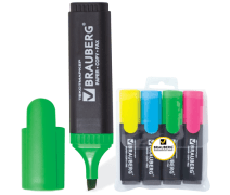 Маркер текстовый набор Brauberg,"Contract" 1-5 мм классичес,скошен.након 4 цв