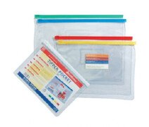 Папка-конверт на молнии Erich Krause А4, прозрачный