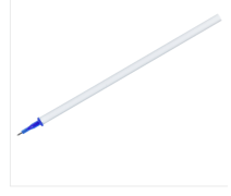 Стержень для гелевой стираемой ручки OfficeSpace синий, игольчатый наконечник, 131мм, 0,5мм