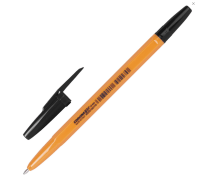 Ручка шариковая 1,0 мм Corvina цвет черный оранжевый корпус